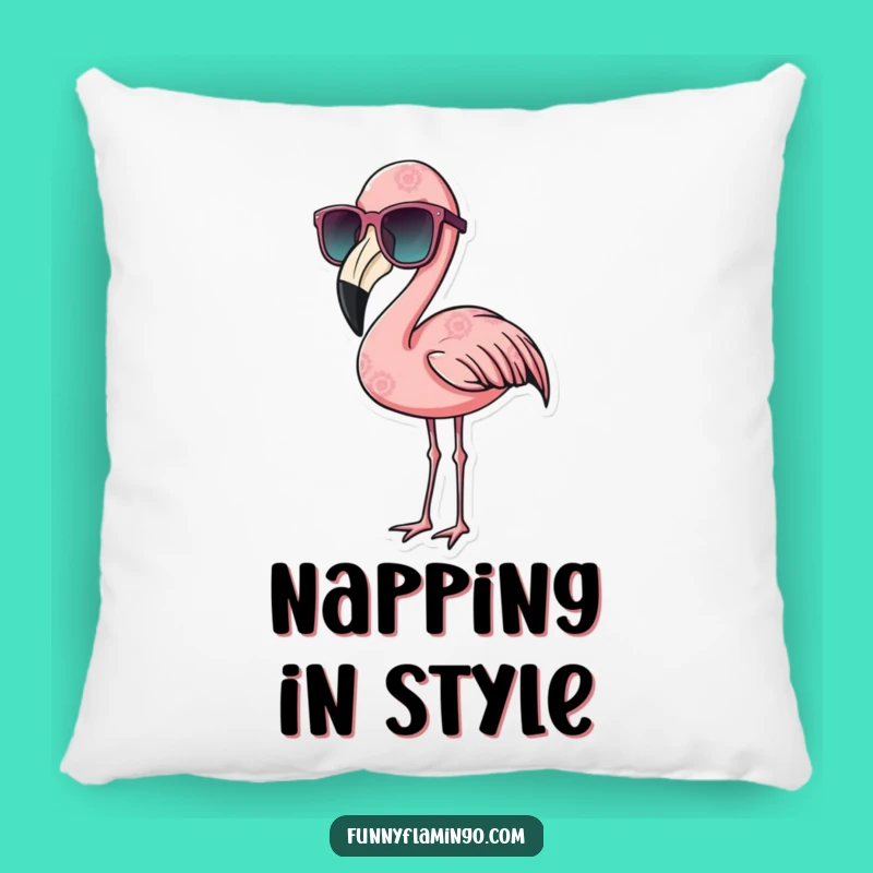 Funny Cool Flamingo Pillow - Soft and Hilarious Decor for a Relaxed Vibe