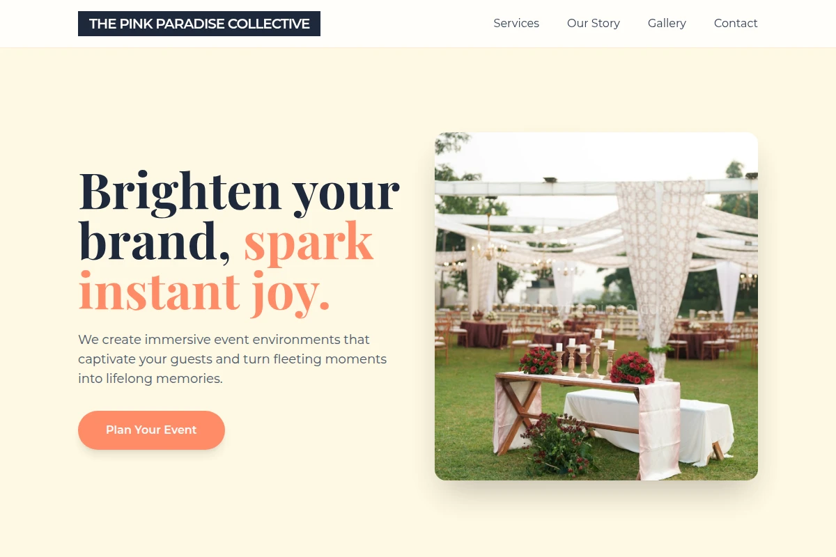 Bright Event Decor