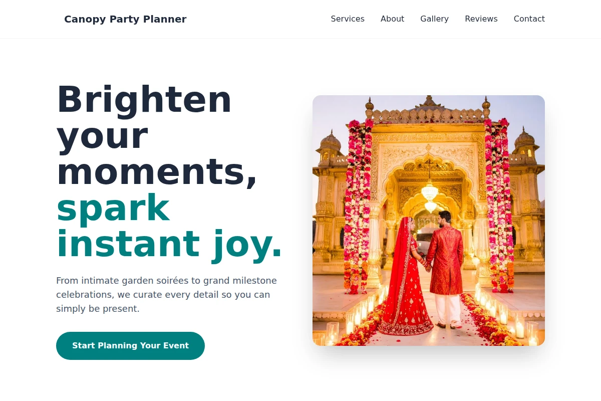 Canopy Party Planner