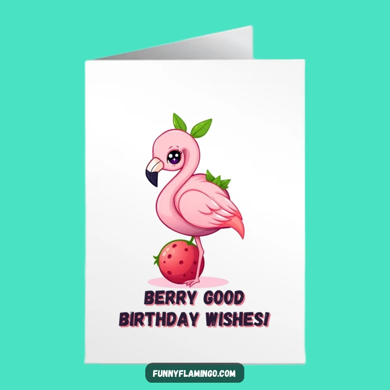 Funny Flamingo Birthday Card: Free Printable Joyful Wish for Ultimate Celebration