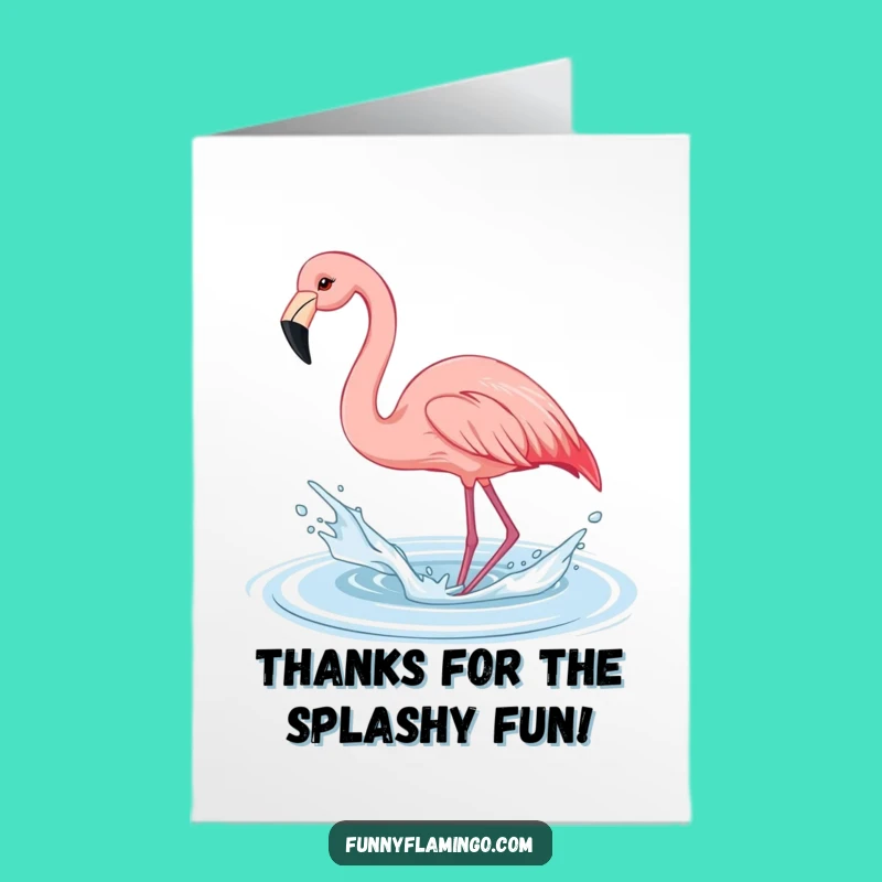 Free Printable Flamingo Thanks: A Splashy, Funny Card to Show Your Appreciation!