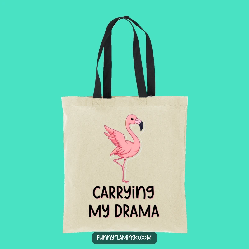 Funny Flamingo Tote Bag - Stylish and Hilarious Carry-All for Bird Lovers