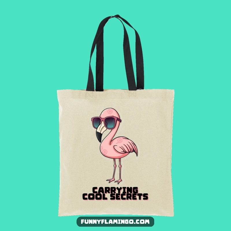 Funny Cool Flamingo Tote Bag - Hilarious Accessory for Bird Lovers on the Go